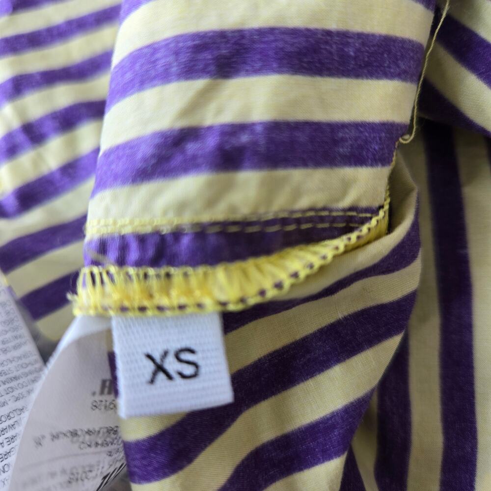 P.A.R.O.S.H. Purple Yellow Stripe Shorts Size XS - Picture 5 of 11